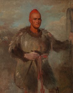 Theodore Burr Catlin, i indisk kostume, 1840-1841. af George Catlin