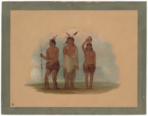 Tre Walla Walla-indianere af George Catlin