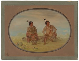 To Choctaw-indianere af George Catlin