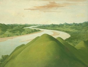 Udsigt i "Cross Timbers", Texas af George Catlin