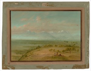 Udsigt over Pampa del Sacramento af George Catlin
