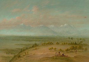 Udsigt over Pampa del Sacramento, 18541869. af George Catlin