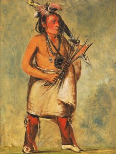 Wa-kon-chásh-kaw, han, der kommer på tordenen af George Catlin