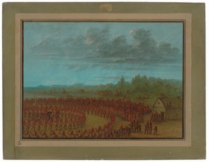 Saukies krigsdans af George Catlin