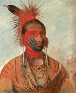 Wash-ka-mon-ya, hurtig danser, en kriger af George Catlin