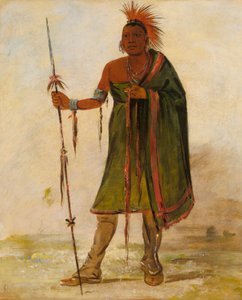 Wash-ím-pe-shee, galning, en fremtrædende kriger af George Catlin
