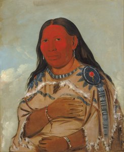 Kone til to krager af George Catlin