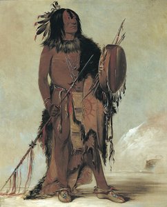 Wún-nes-tou, White Buffalo, en ældre medicinmand, 1832. af George Catlin