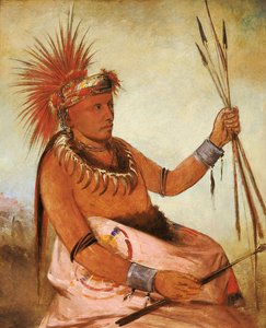 Wos-cóm-mun, travl mand, en modig, 1832. af George Catlin
