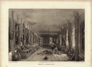 Naworth, Cumberland (lithotint) af George Cattermole