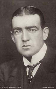 Ernest Shackleton (1874-1922), britisk antarktisk opdagelsesrejsende (s/h-foto)