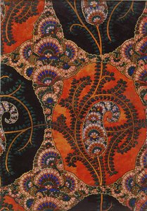 Stofdesign til Paisley sjaler, ca. 1871