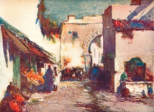 I gaden en scene i Tanger, c1903 1903-1904