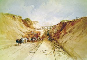 Anlæg af en jernbanestrækning