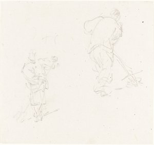 To kinesiske arbejdere af George Chinnery
