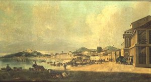Udsigt over Macao af George Chinnery