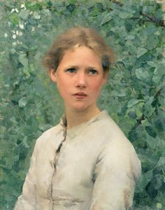 Et Pigehoved af George Clausen