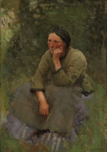 Et øjebliks hvile af George Clausen