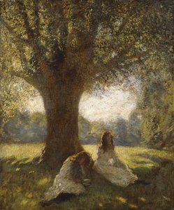A Shady Spot, ca. 1920 (olie på lærred) af George Clausen