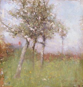 Æbleblomst, 1885. af George Clausen