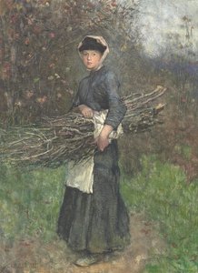 Indsamling af brænde af George Clausen