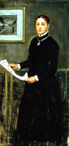 Dame i sort af George Clausen