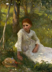 Middag i Hayfield af George Clausen