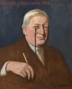 Portræt af Edmund J. Sullivan af George Clausen