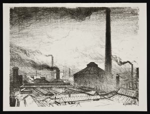 Hvor våbnene bliver lavet af George Clausen