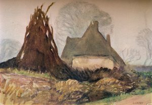 Woodmans Cottage, c20. århundrede 1931 af George Clausen