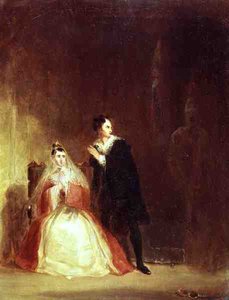 Hamlet og Gertrud med spøgelsen, akt III, scene 4 fra 