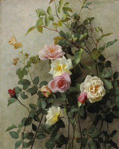 Roser på en væg, 1877
