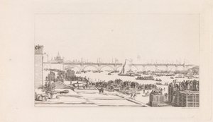 Åbning af Waterloo Bridge af George Cooke