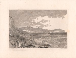 Pendennis Castle og indgangen til Falmouth Harbor af George Cooke
