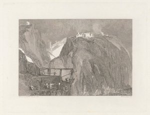 Tintagel Castle, Cornwall af George Cooke