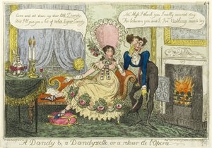 En dandy og en dandyzette af George Cruikshank
