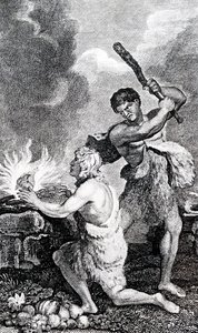 En pisk på et britisk krigsskib af George Cruikshank
