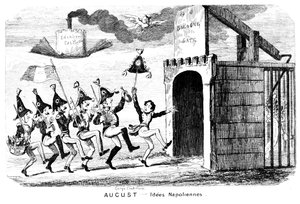 august - Idees Napoliennes, 1800-tallet. af George Cruikshank