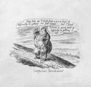 Corporal Punishment, 1829 af George Cruikshank