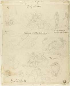 Tidlige skitser til Falstaff, Midsommernatsdrøm af George Cruikshank