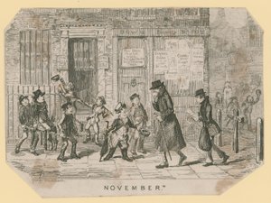 Guy Fawkes-aften af George Cruikshank