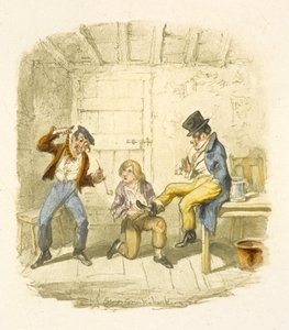 Illustration til "Oliver Twist" af George Cruikshank
