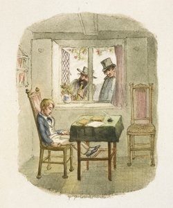Illustration til "Oliver Twist" af George Cruikshank