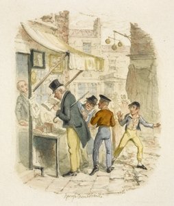 Illustration til "Oliver Twist" af George Cruikshank