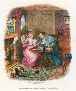 Illustration til Oliver Twist af George Cruikshank