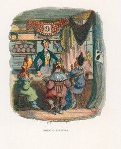 Illustration til Sketches af Boz af George Cruikshank