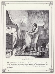 Illustration til The Bachelors Own Book, or The Progress of Mr Lambkin (Gent) (gravering) af George Cruikshank