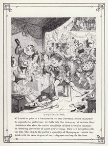Illustration til The Bachelors Own Book, or The Progress of Mr Lambkin (Gent) (gravering) af George Cruikshank
