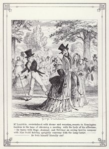 Illustration til The Bachelors Own Book, or The Progress of Mr Lambkin (Gent) (gravering) af George Cruikshank