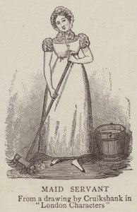 Tjenestepige af George Cruikshank